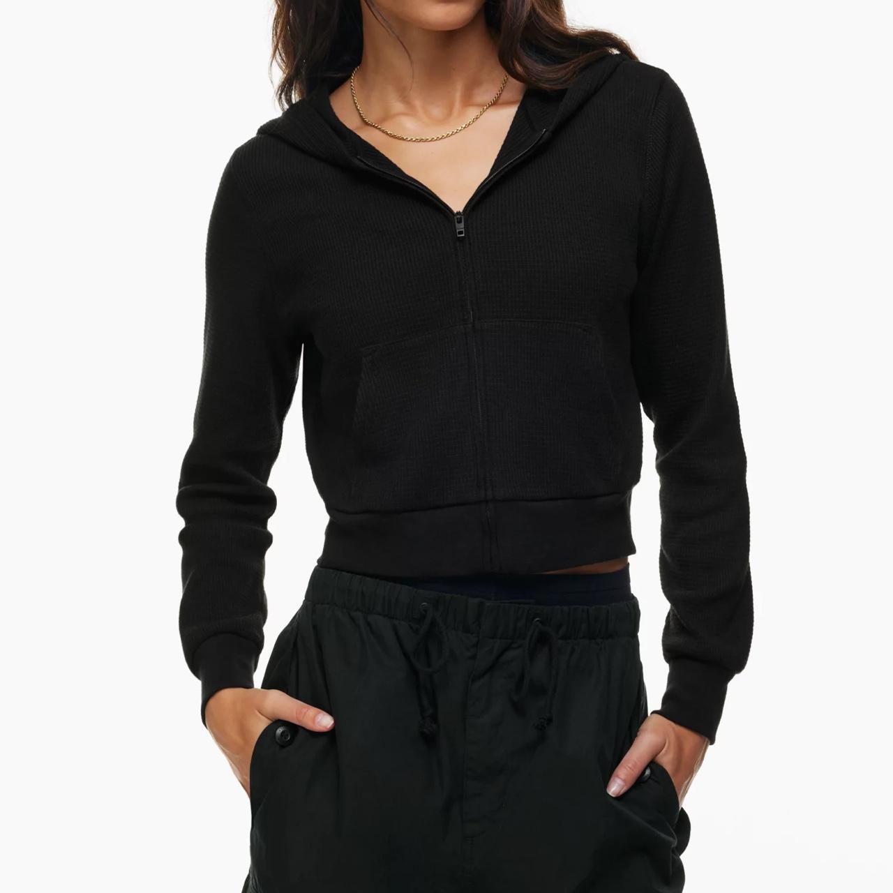 Aritzia Tna Waffle Zip Hoodie | Depop
