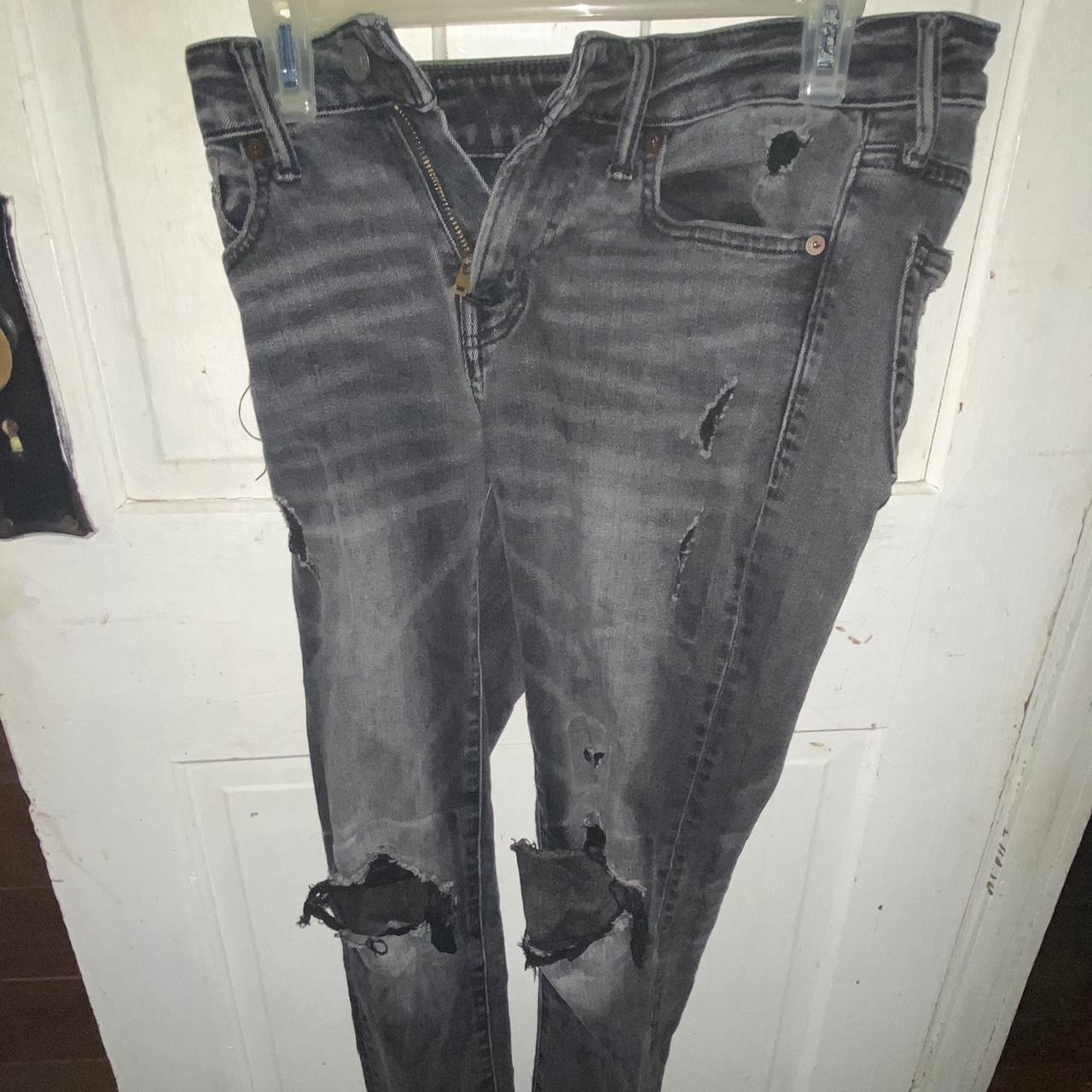 American Eagle Men's Black Jeans Depop