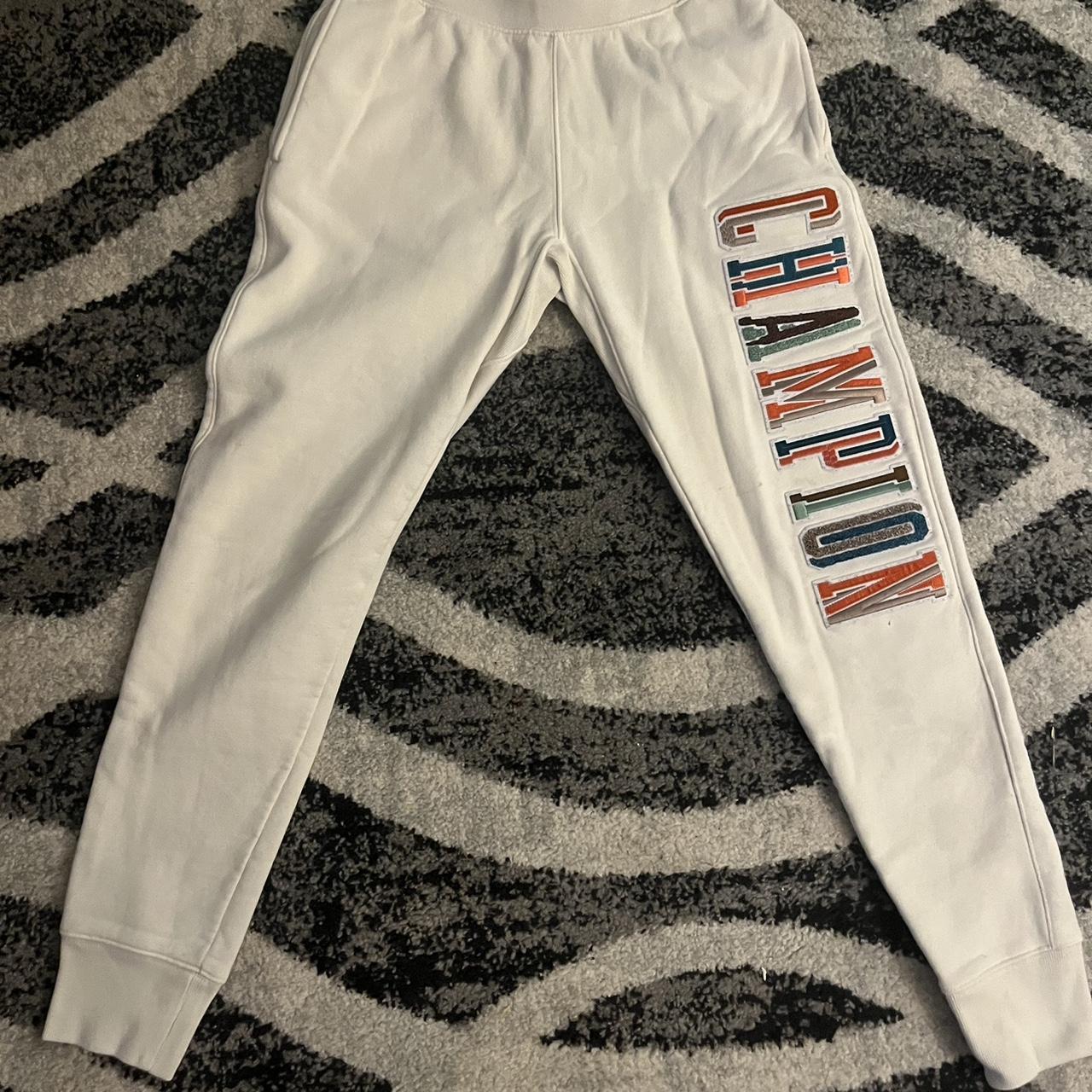 Reverse Weave Champion Sweatpants Embroidered - Depop