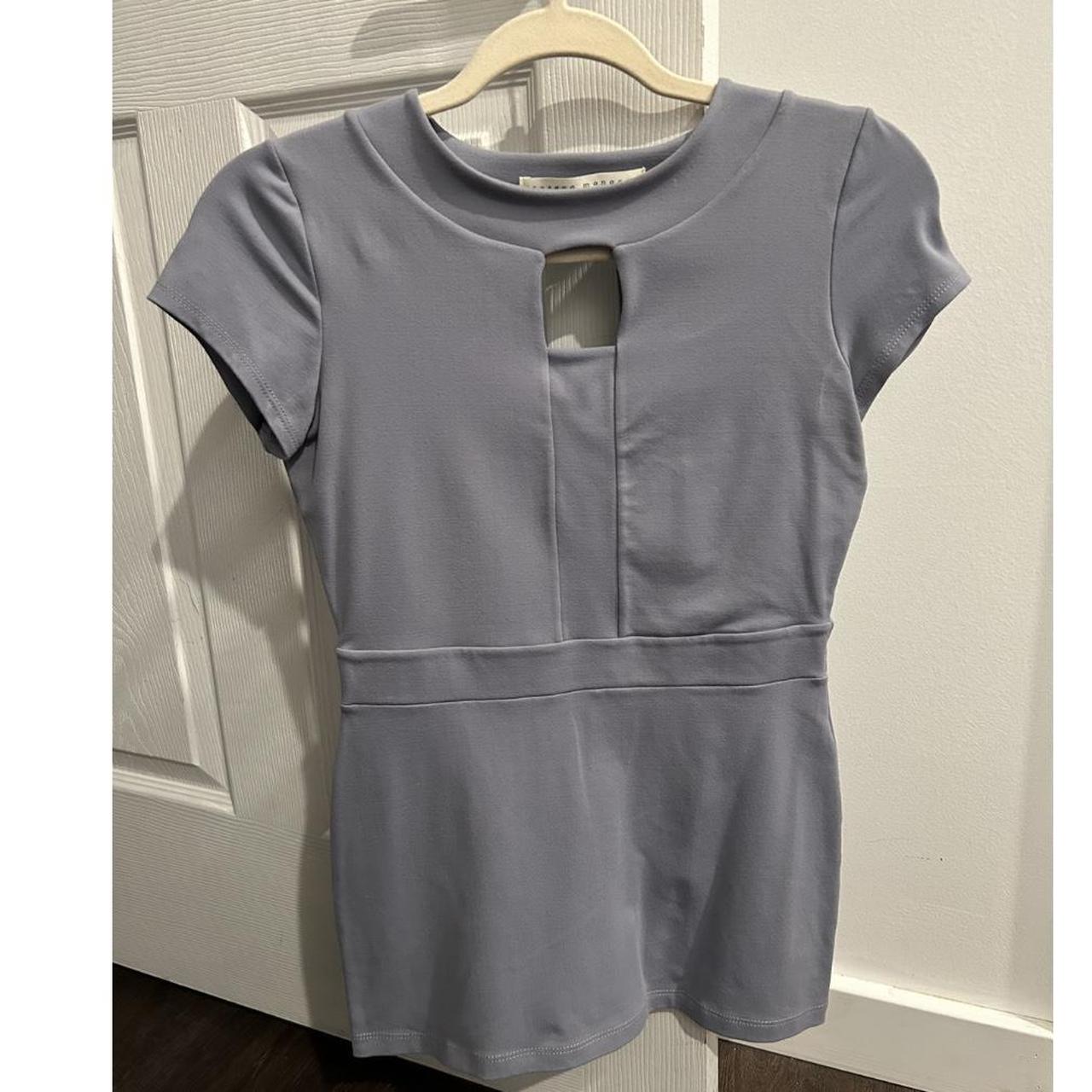susana monaco fitted grey going out top size small... Depop