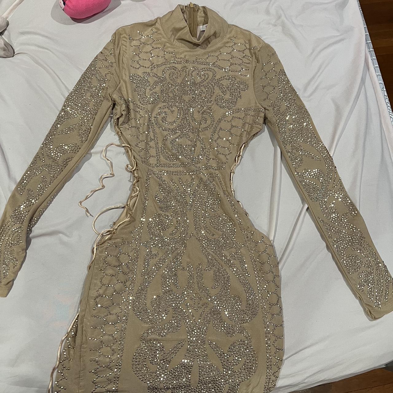 long sleeve dress birthday / club dress , very sexy... Depop