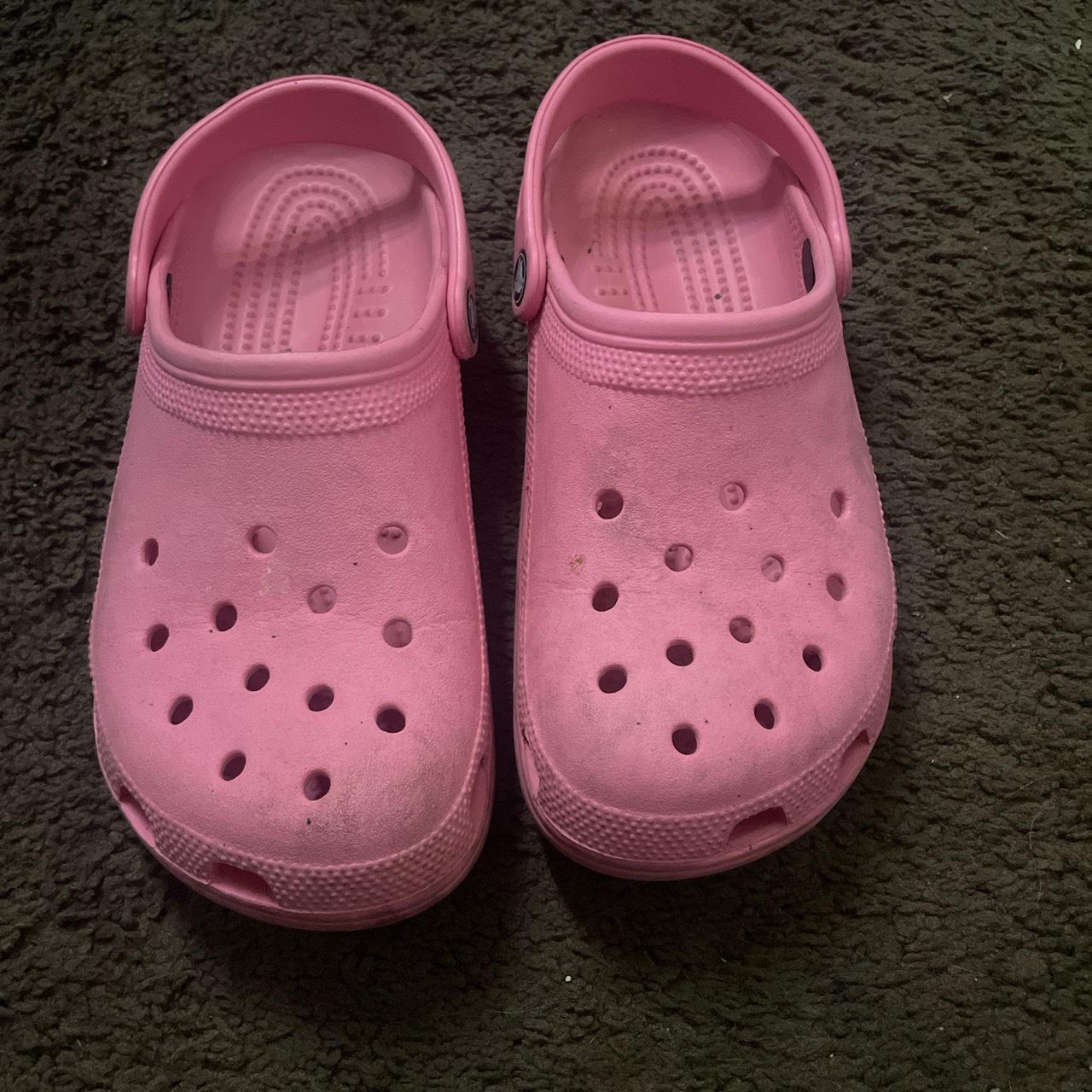 Pink crocs a little dirty but will wash before shipping - Depop