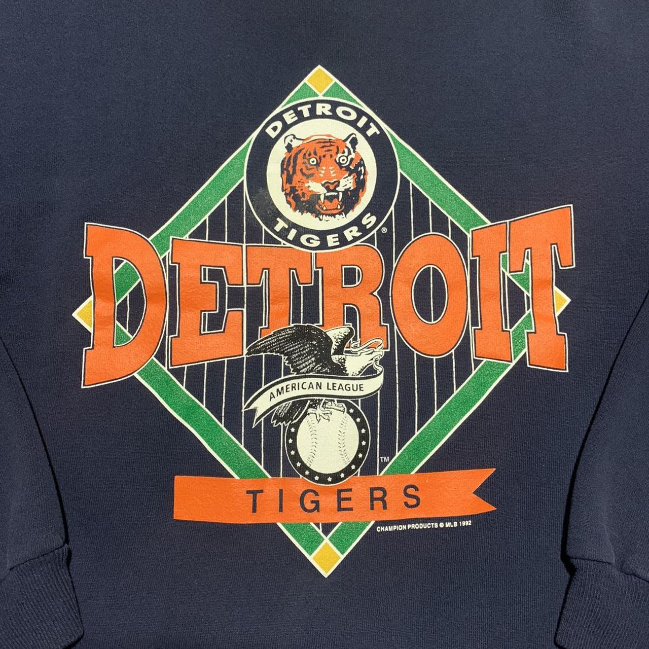 Vintage Detroit Tigers MLB Crewneck Sweatshirt