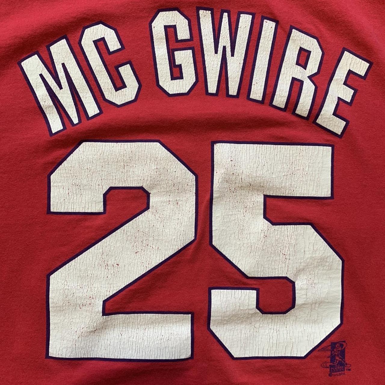 Vintage St Louis Cardinals Mark Mcgwire 25 Jersey MLB 