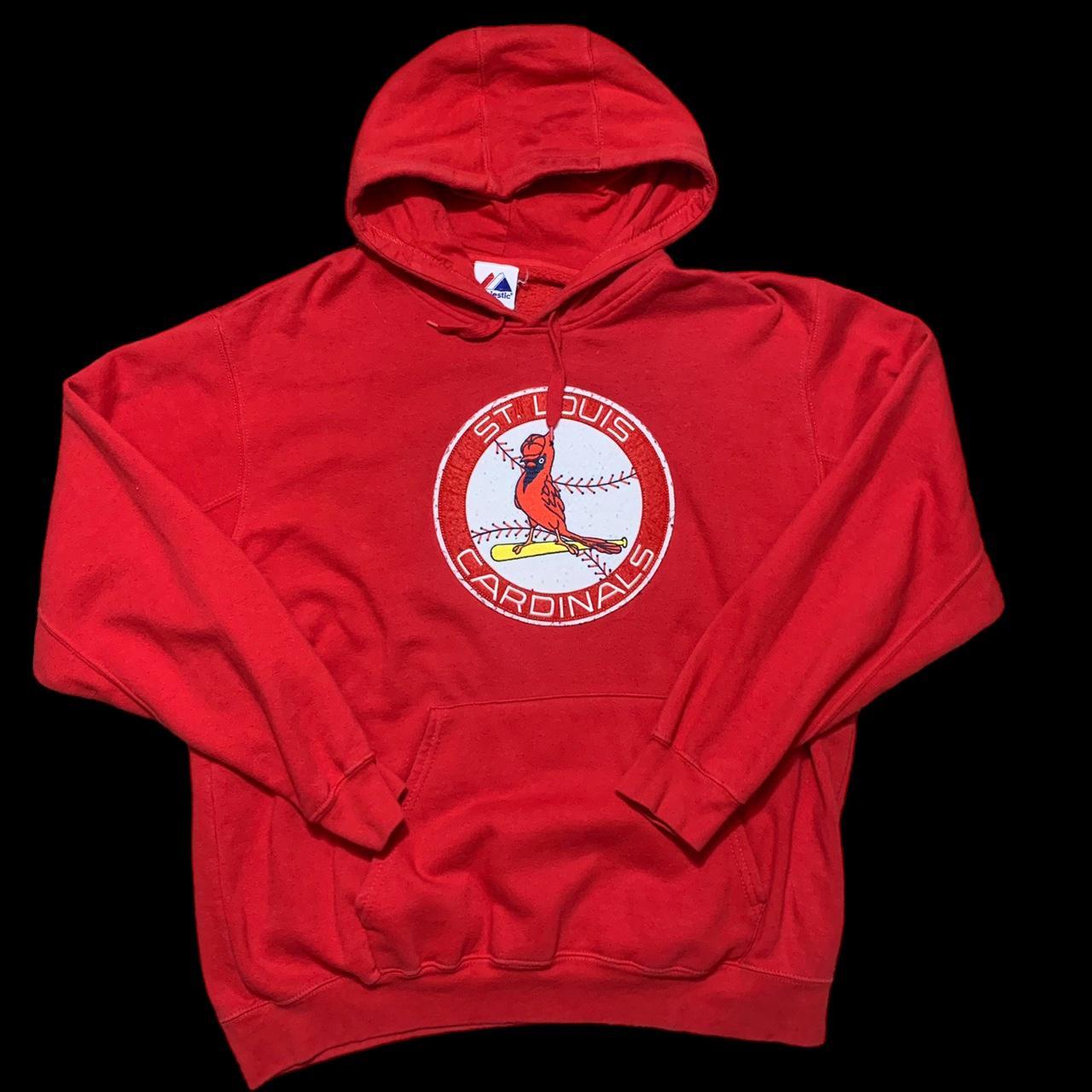 Vintage Y2K St.Louis Cardinals Retro Logo Red Hoodie