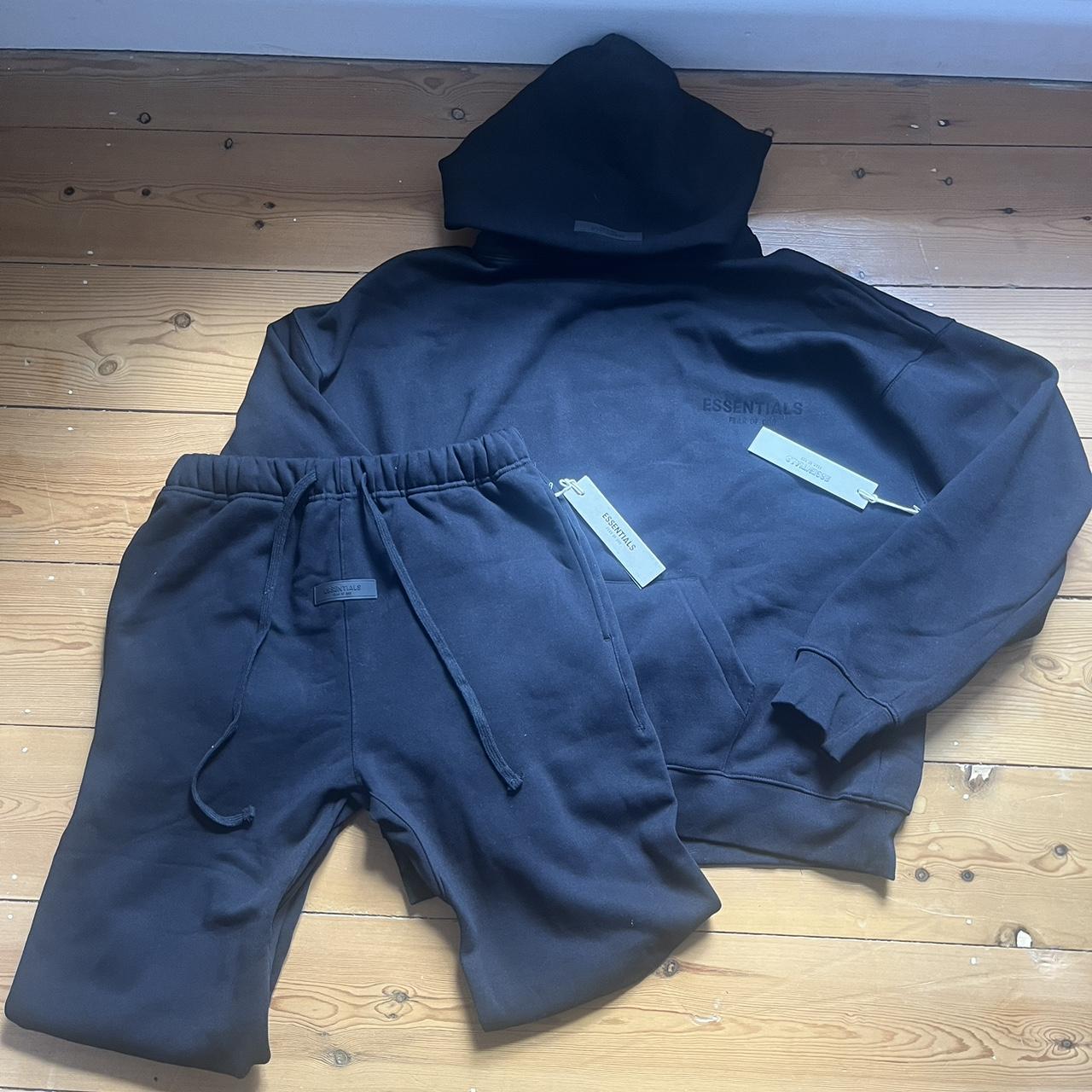 Black Essentials FEAR OF GOD Tracksuit Brand new... - Depop