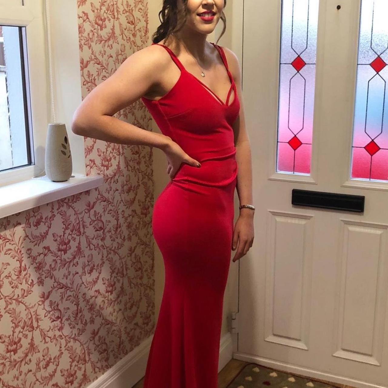Jessica Wright Red Formal Dress Dress has only Depop