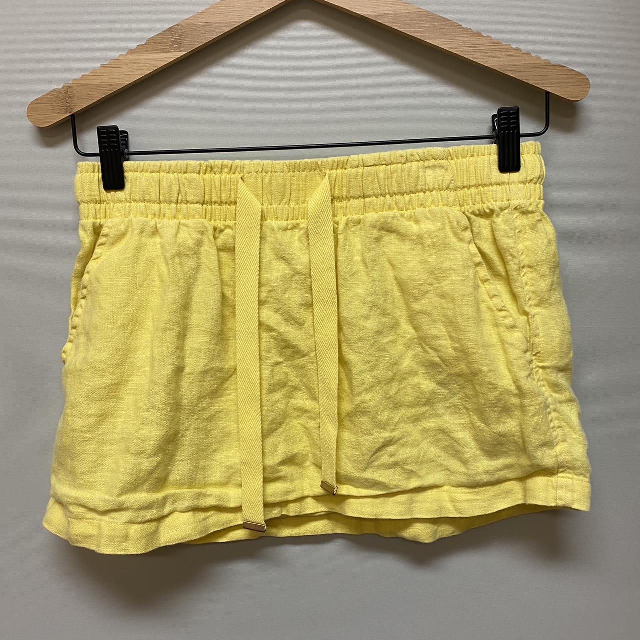 SOLD!!!!!Yellow Venroy lounge skirt. Size small... - Depop