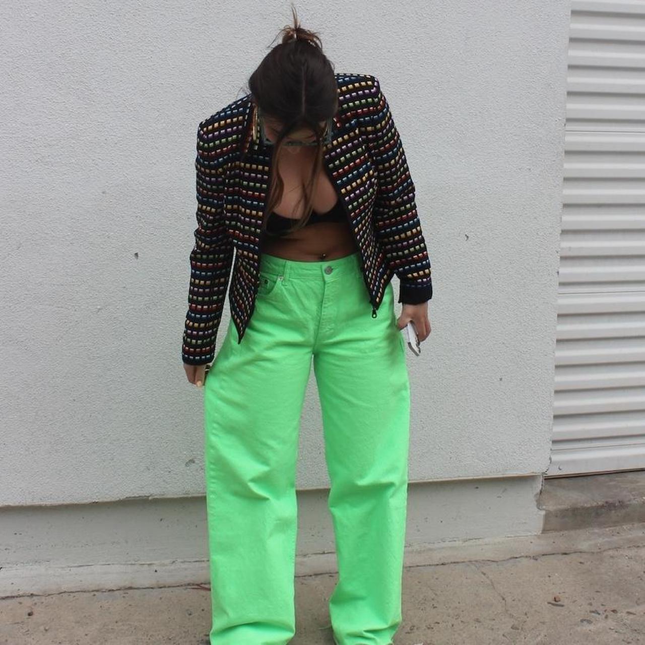 Zara cheap neon pants