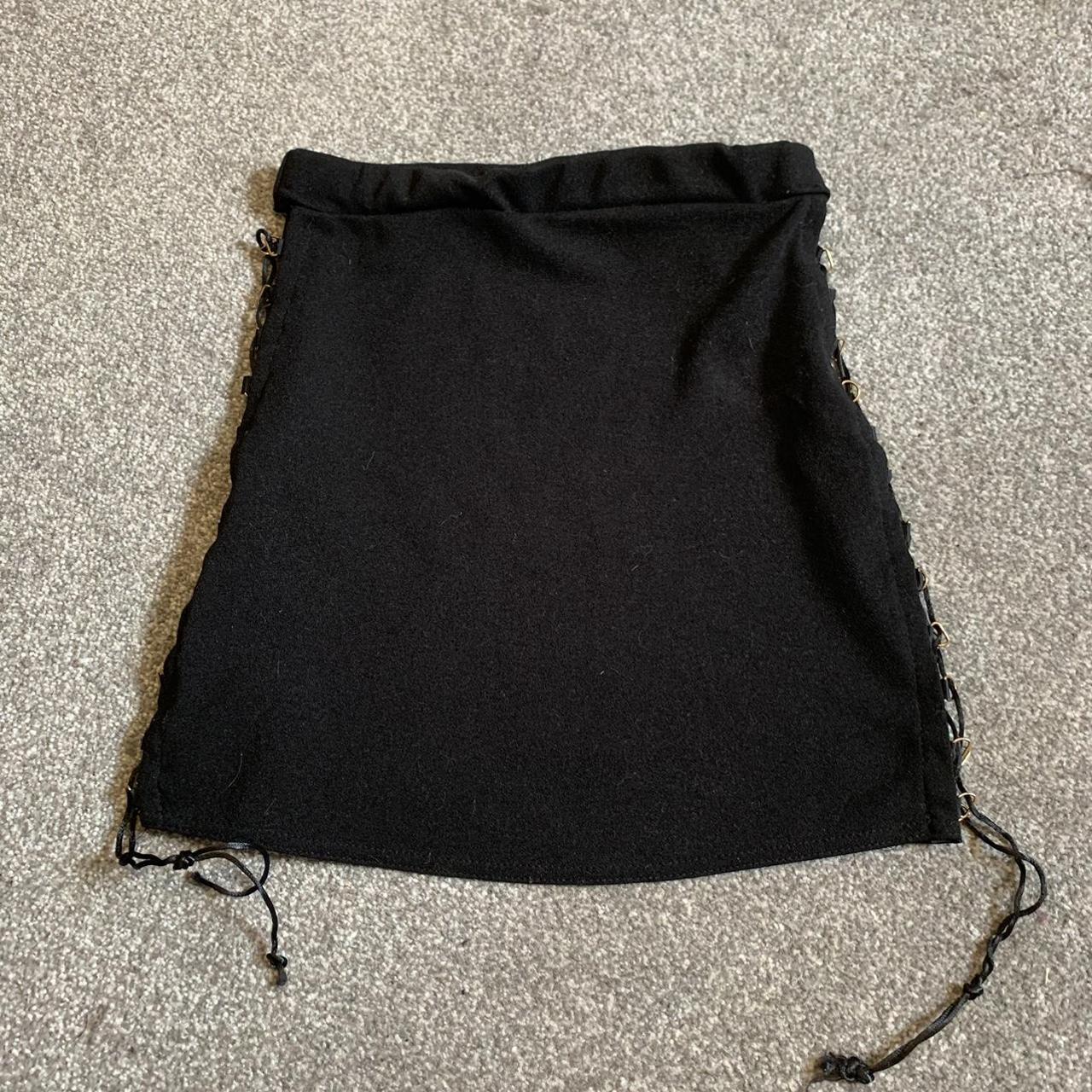 Black Mini Skirt Pretty Little Thing Size 10... - Depop