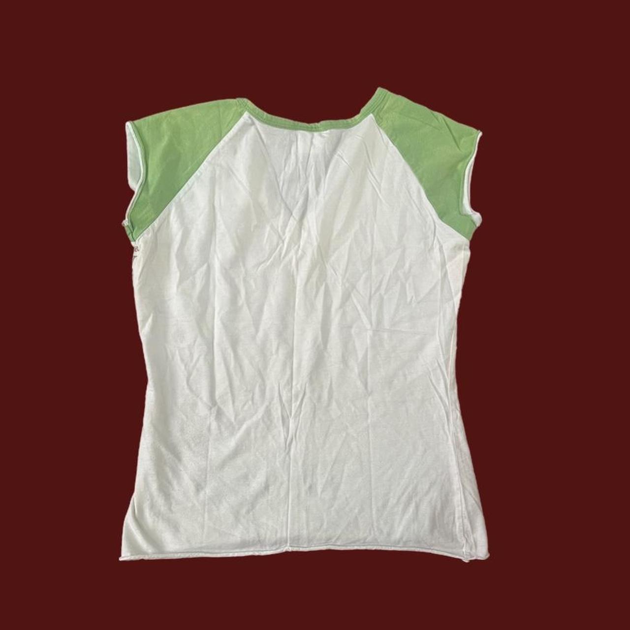 Everlast Women's White and Green T-shirt (2)