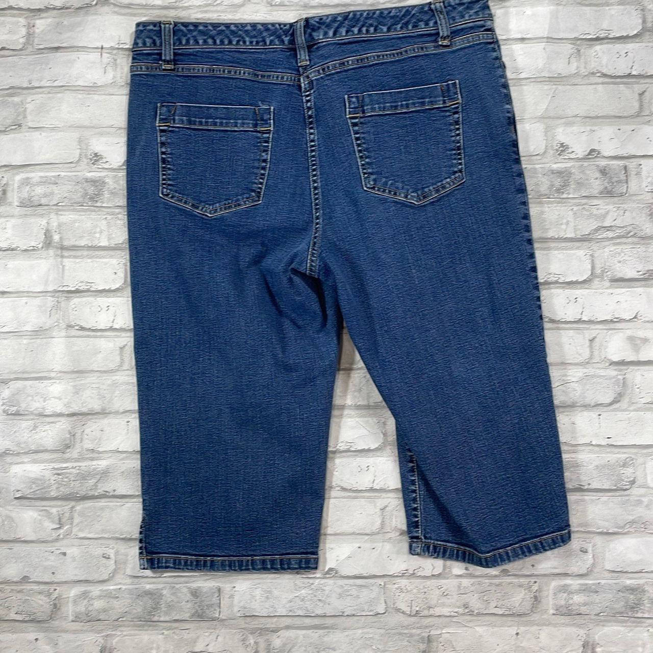 Christopher & Banks Jeans Crop Stretch 12 Blue... - Depop