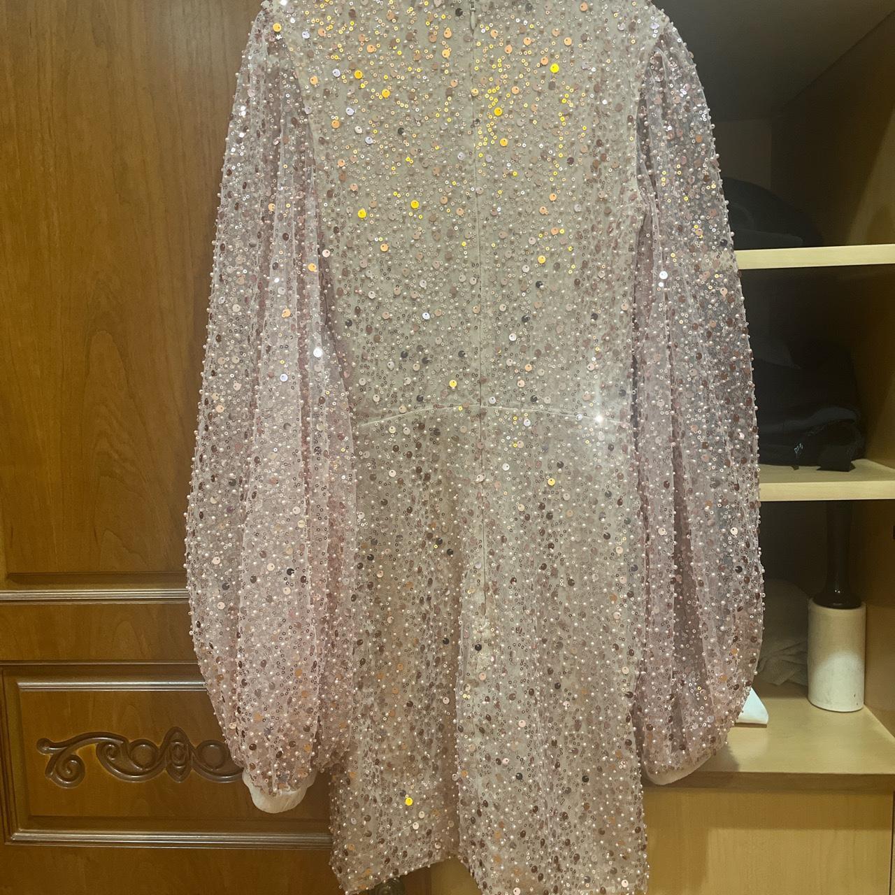 Nadine Merabi sequin dress. Size xs. Worn once... - Depop