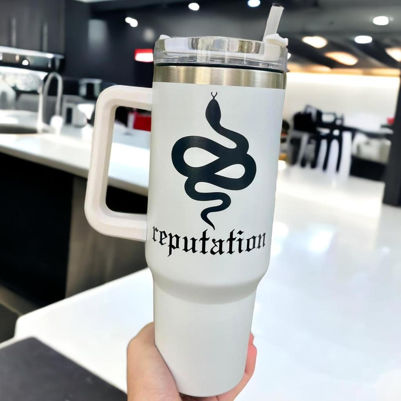 Taylor Swift Reputation Themed 40oz Tumbler The... - Depop