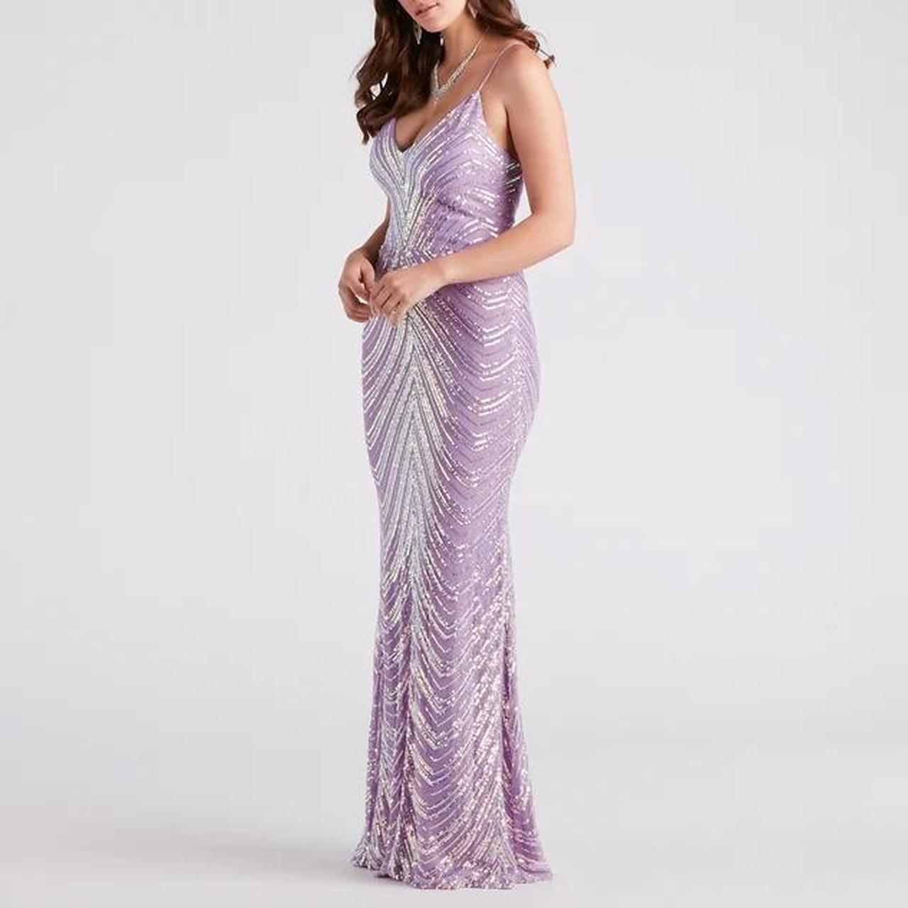 Windsor purple hot sale glitter dress