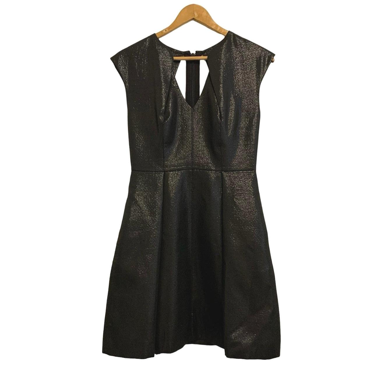 Halston black cocktail dress best sale