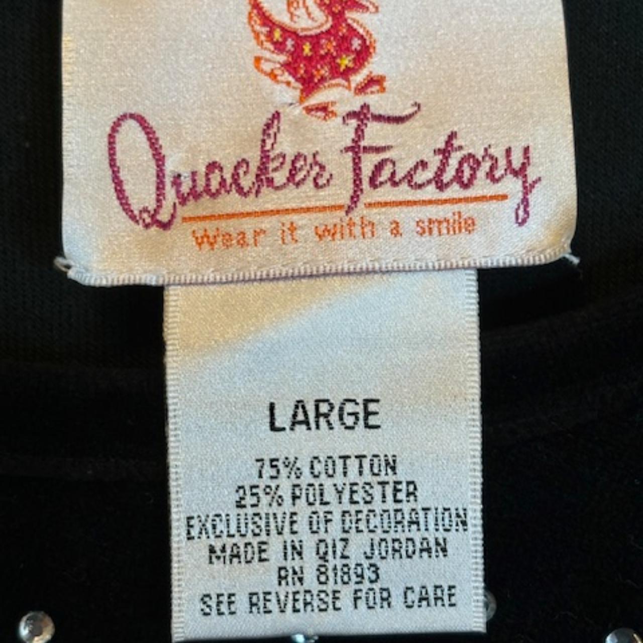 Quacker Factory Women's Sweatshirt - Black - L – … - image 3