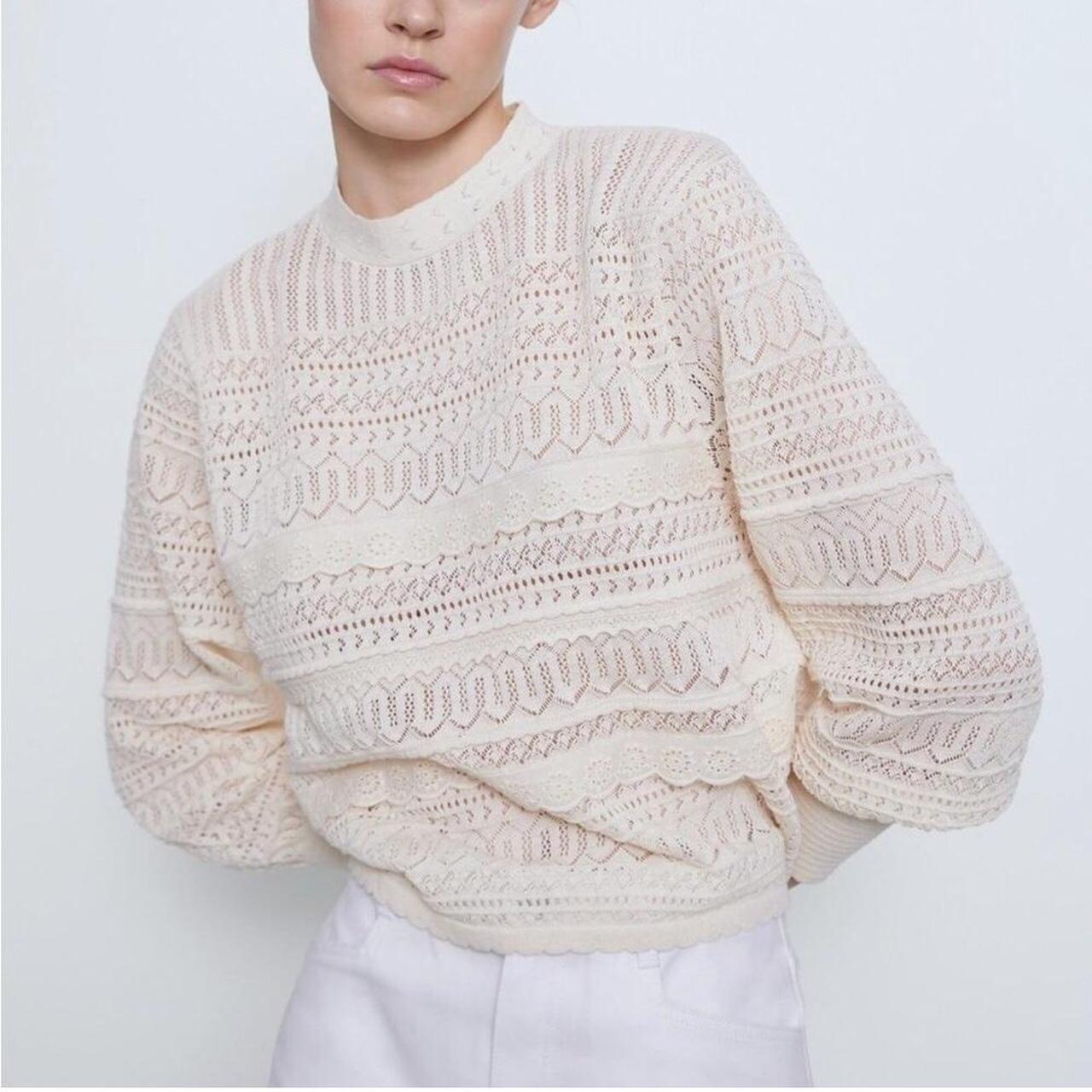 Cream jumper zara online