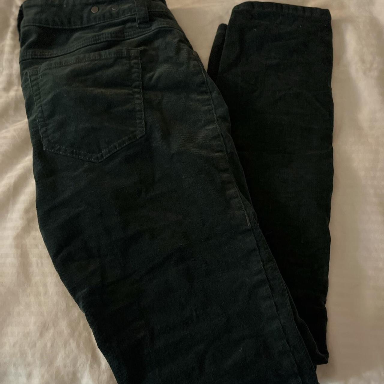 cabi dark green corduroy pants!! size 4,... - Depop