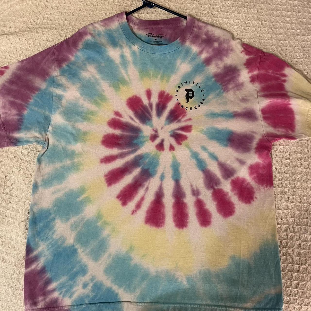 primitive tie dye shirt