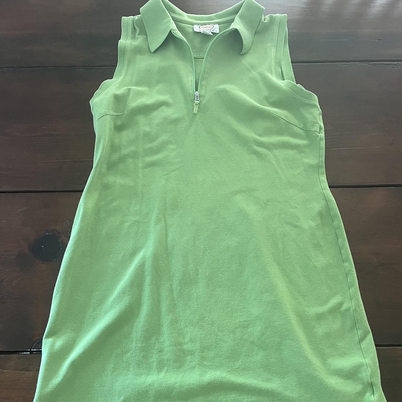 Talbots Women's Green Dress | Depop
