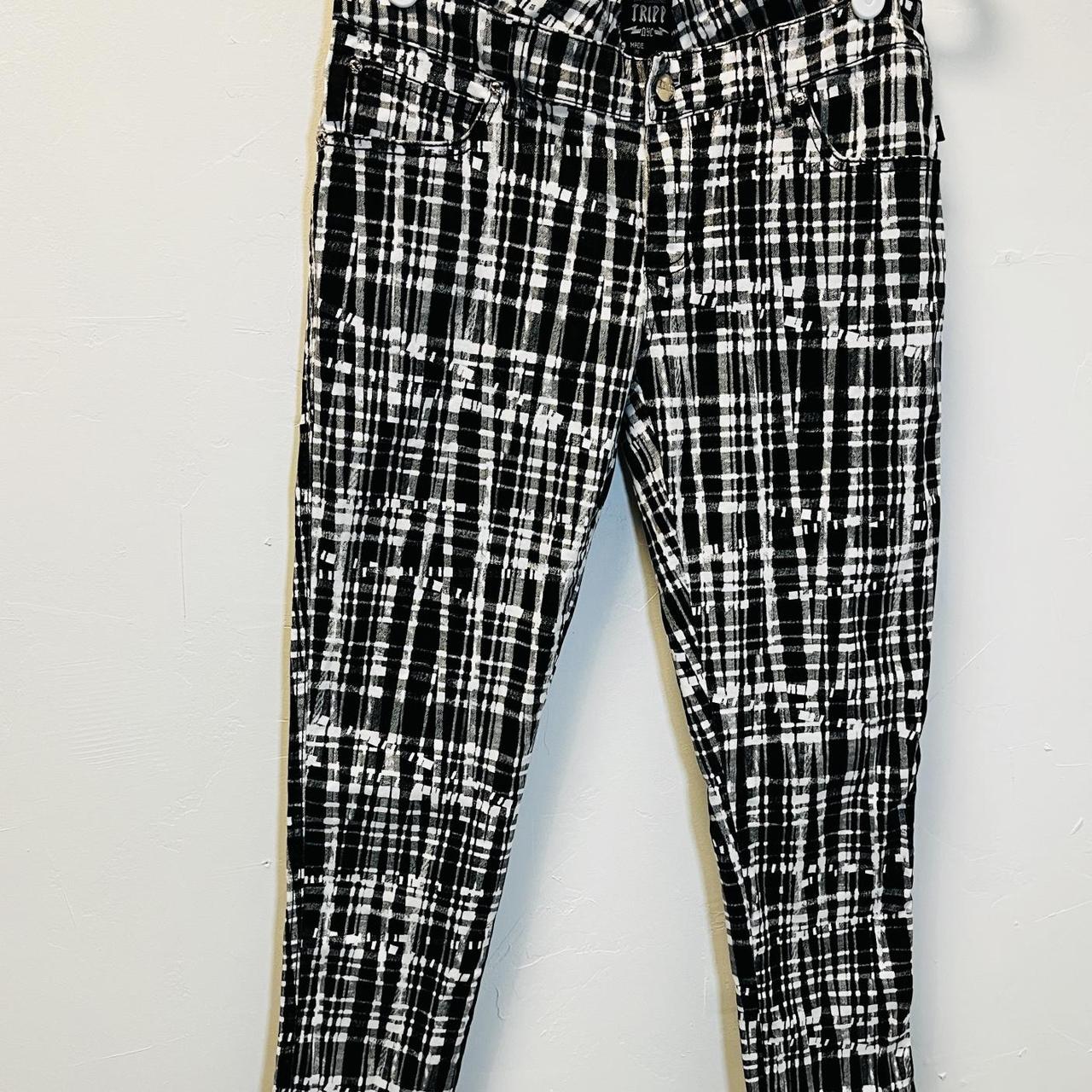 Tripp NYC Black White Plaid Y2K Low Rise