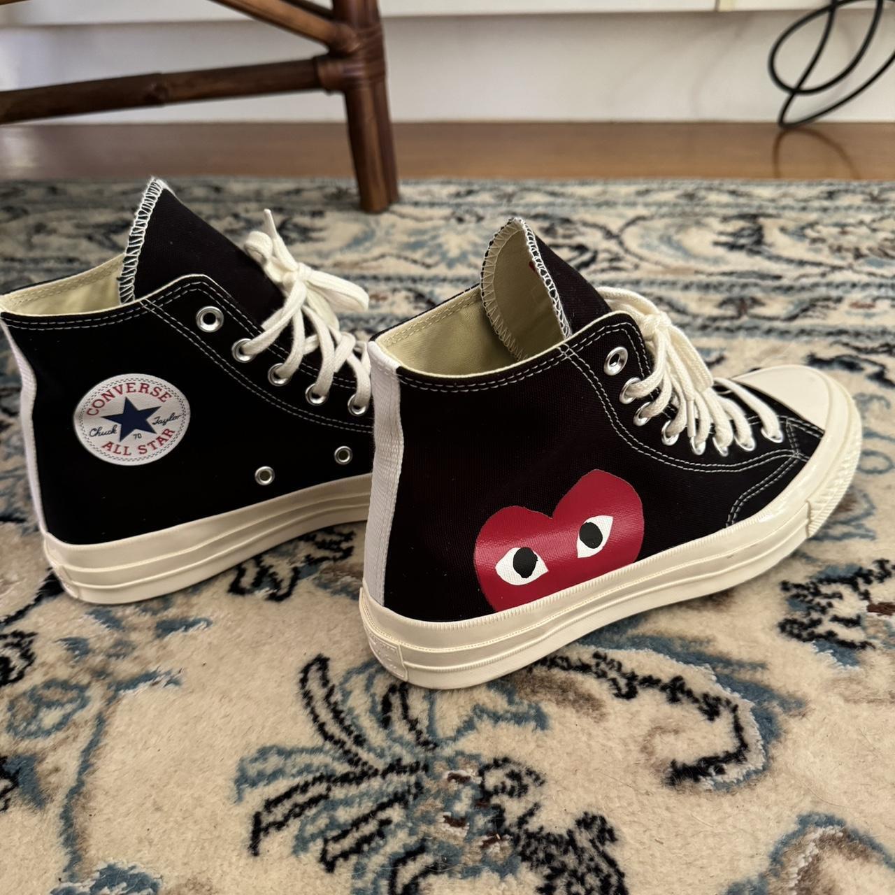 Converse Comme Des Garçons Chuck 70 High Tops size... - Depop