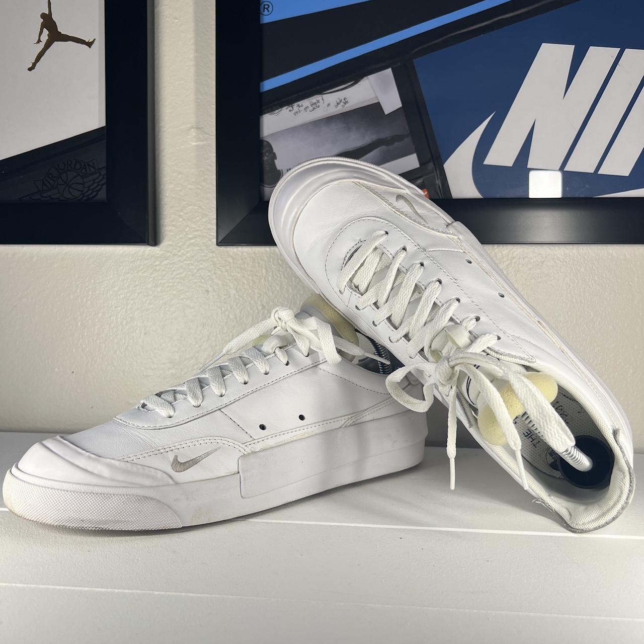 nike drop type lx triple white