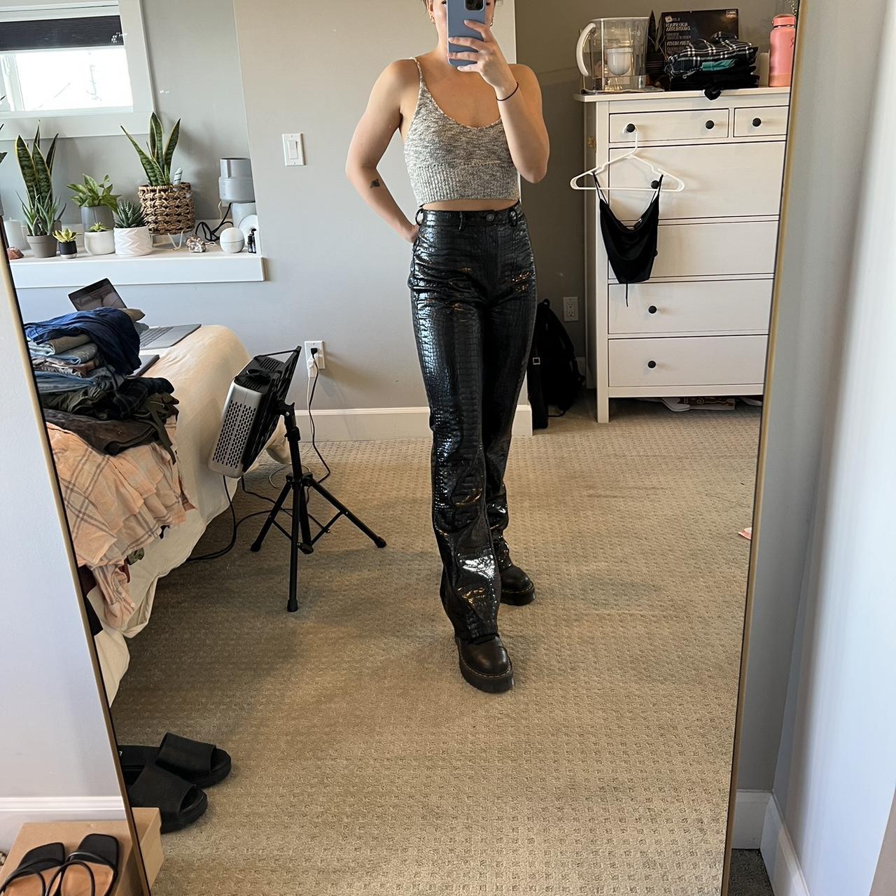 Motel rocks faux snake leather pants Depop