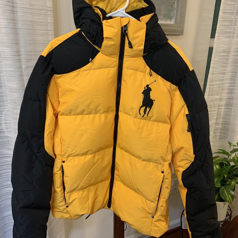 Yellow polo bubble on sale jacket