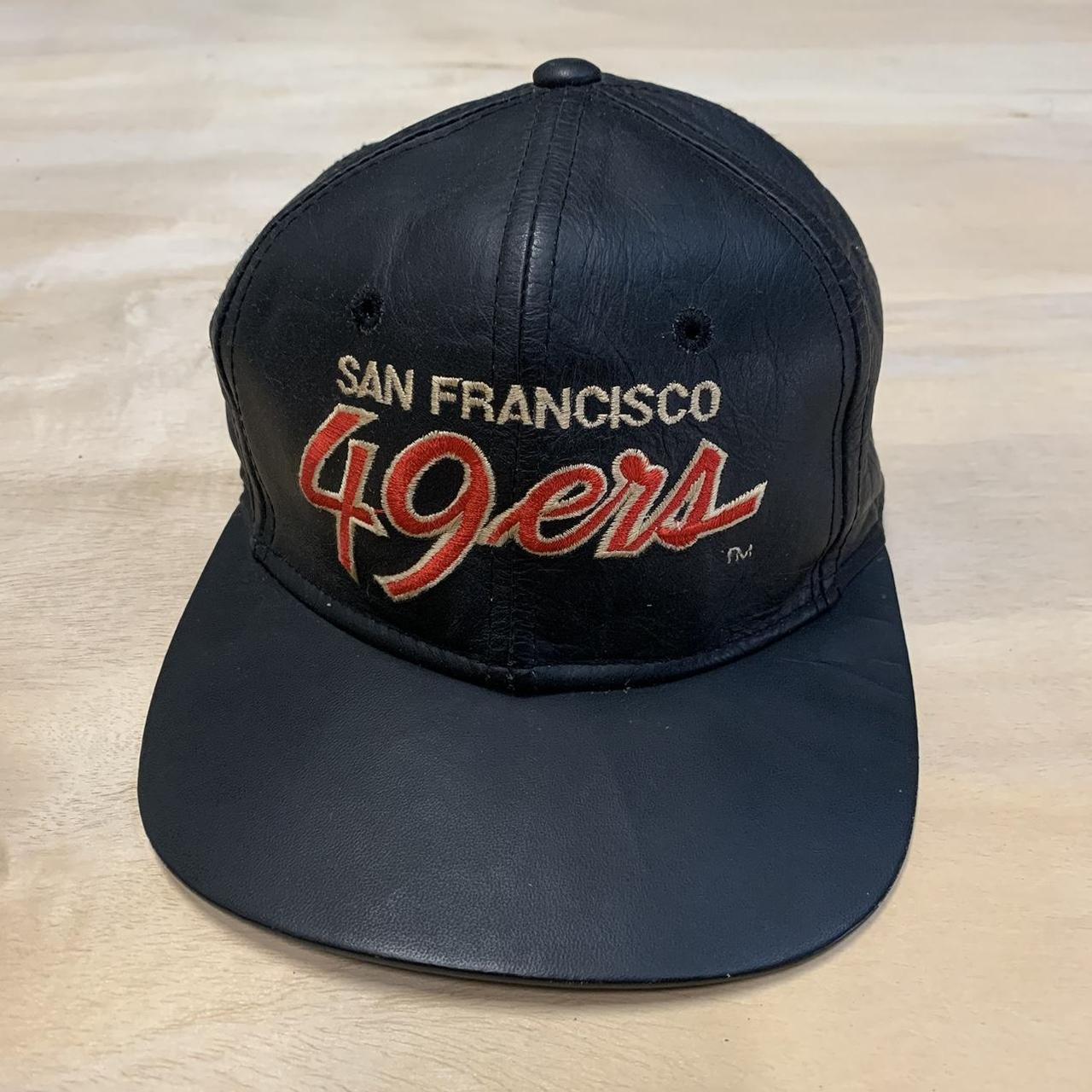 Leather San Francisco 49ers Hat Leather strap - Depop