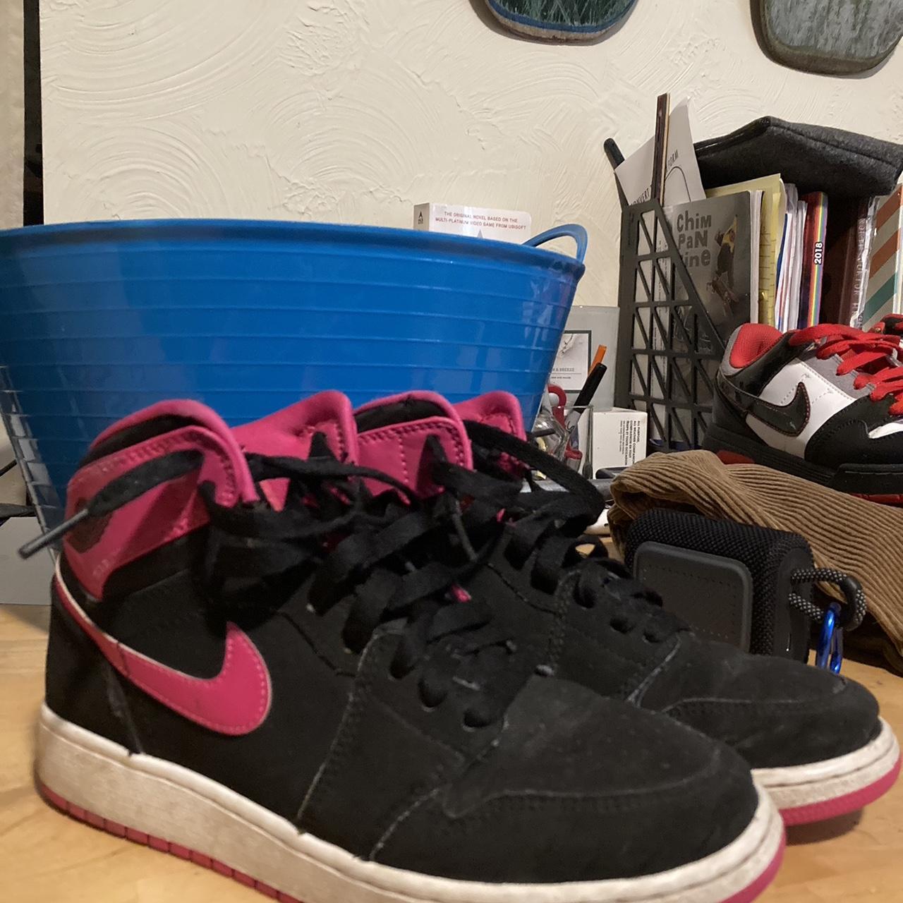 mens black and pink jordans