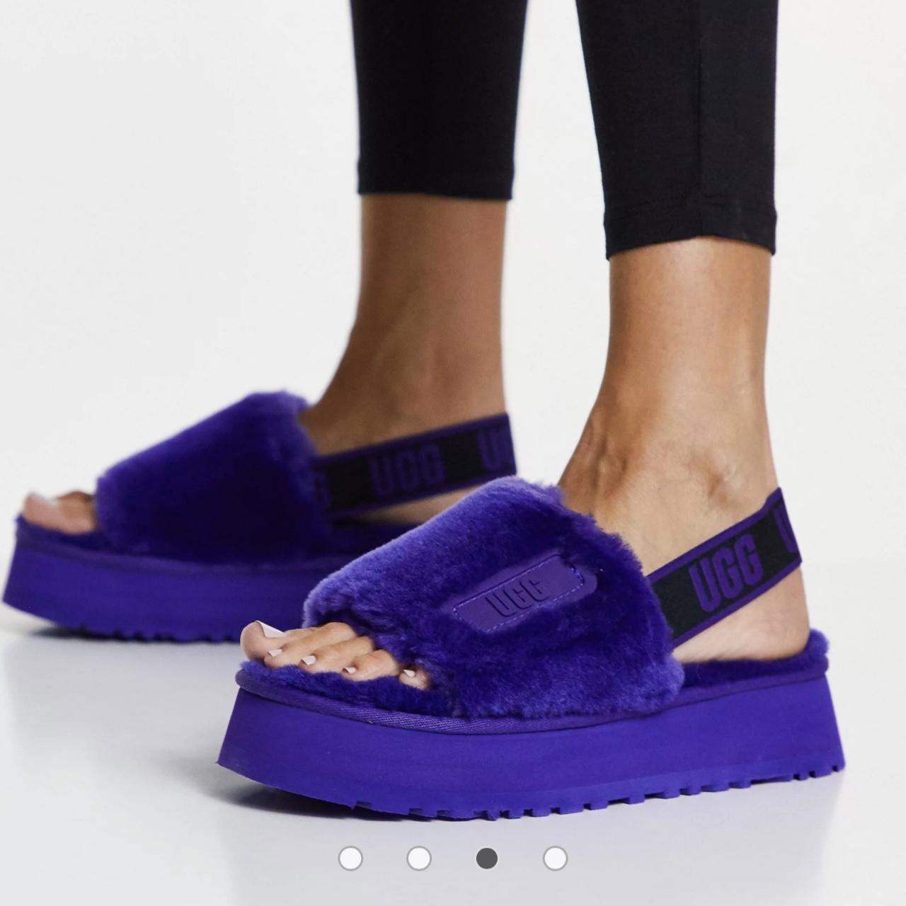 Ugg Slippers Purple Ugg Slides Fluff Yeah Slide Slippers Purple