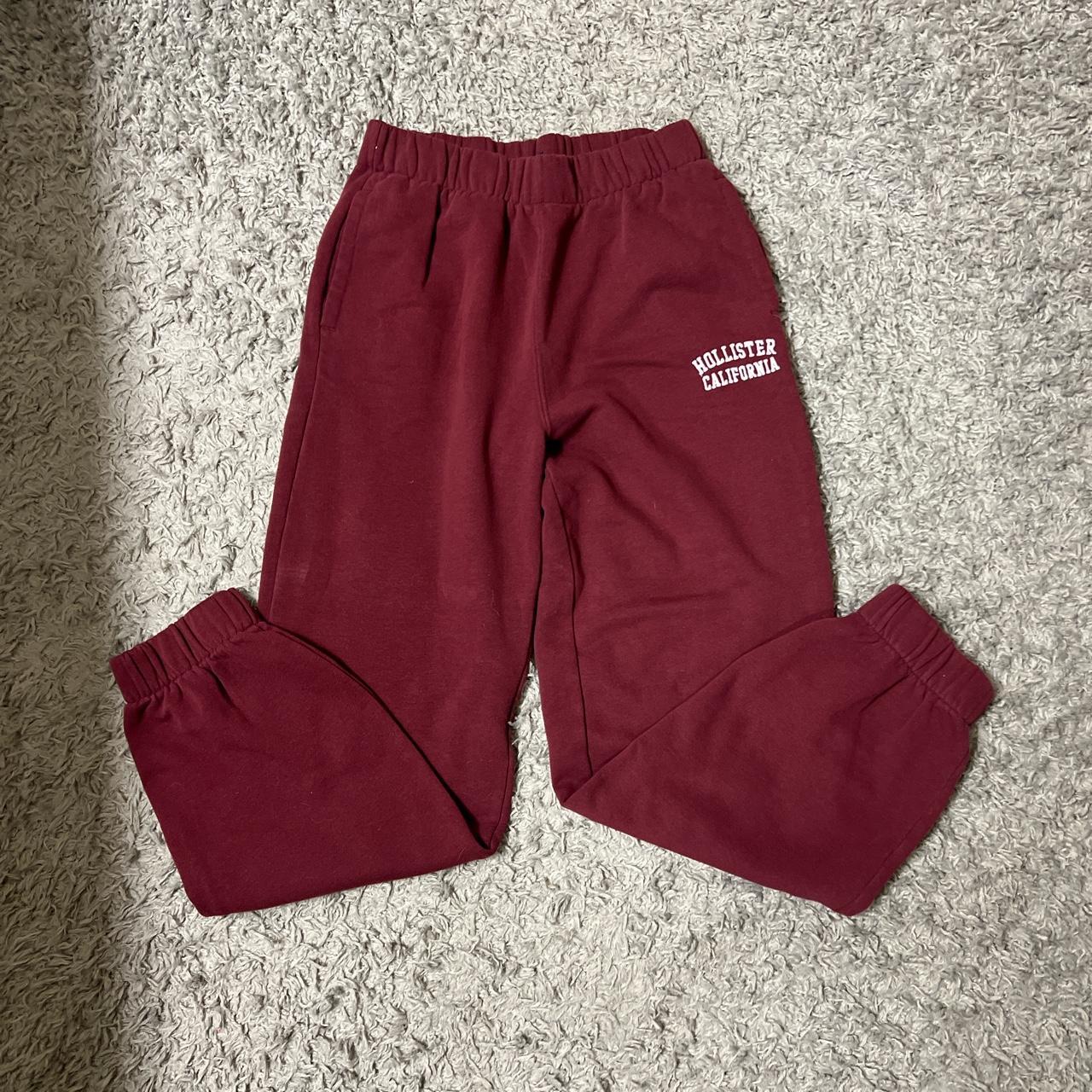 Red Hollister sweatpants