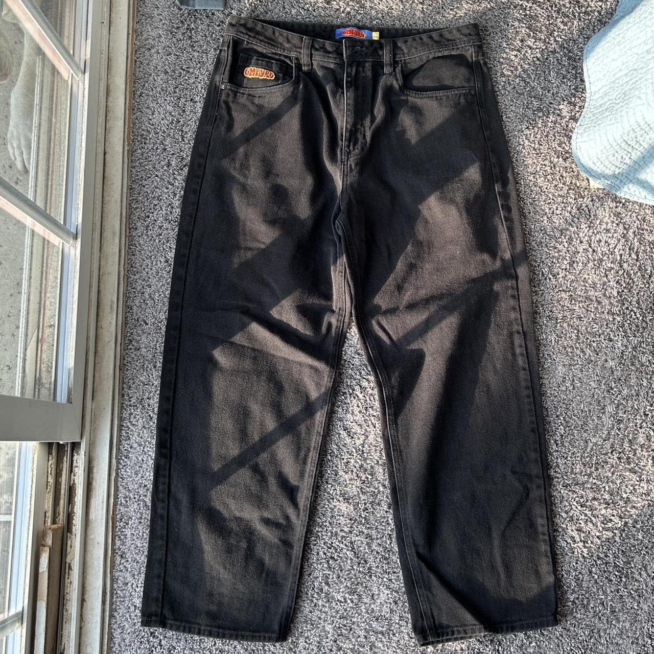 Black Baggy Empyre Jeans Size 34 - Depop