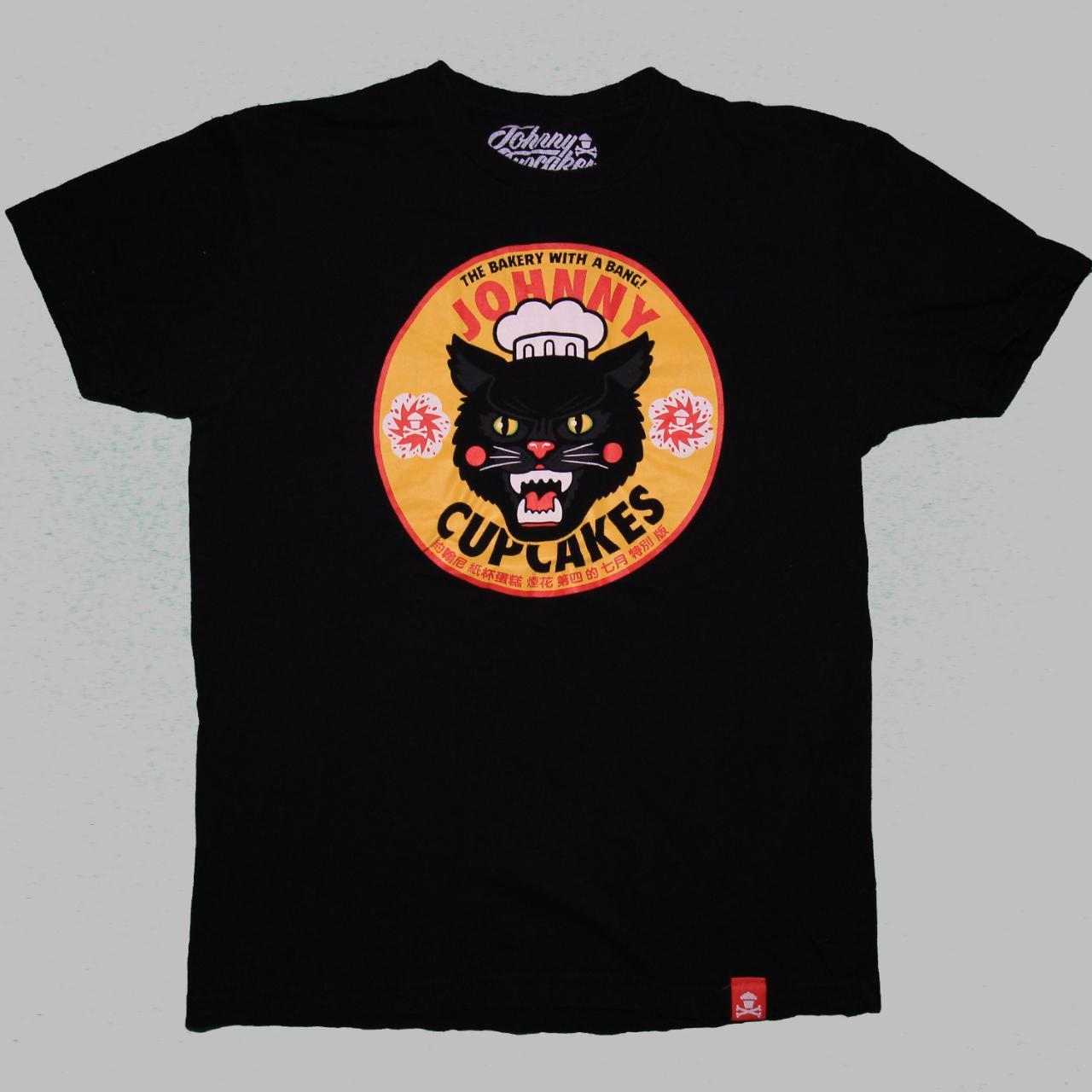 Johnny Cupcakes Black Cat Firework TShirt ALL... Depop