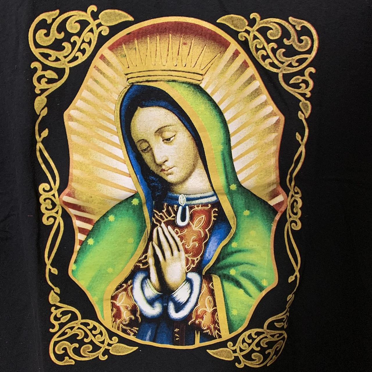 Double Sided Our Lady of Guadalupe Virgin Mary... - Depop