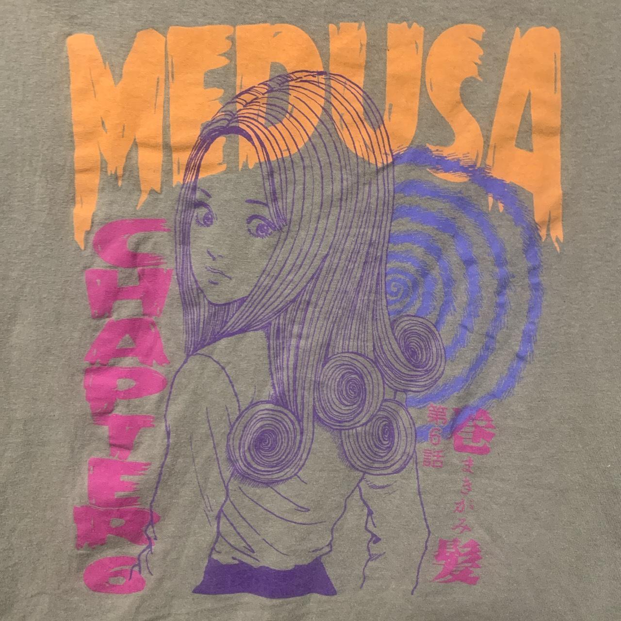 Uzumaki Junji Ito Medusa Manga T Shirt Flaw There Depop