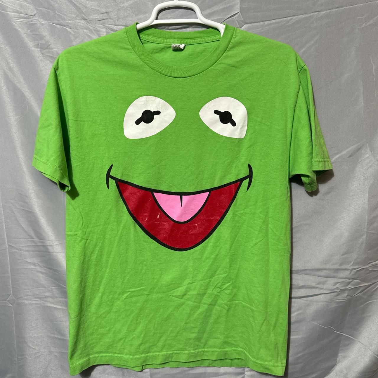 Vintage Y2K The Muppets Kermit the Frog Big Face | Depop
