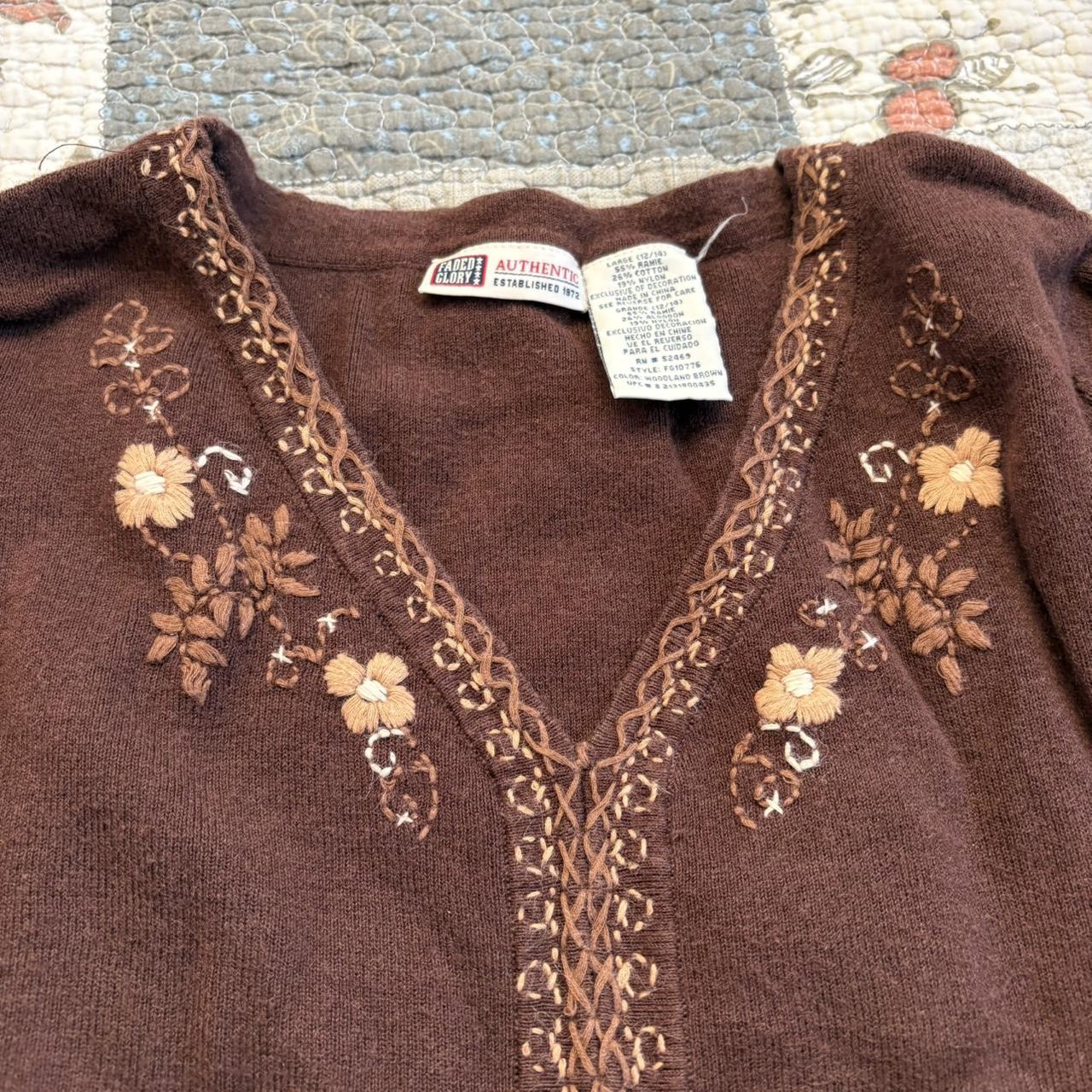 Faded Glory Women's Sweater - Brown - XS – Faded … - image 2