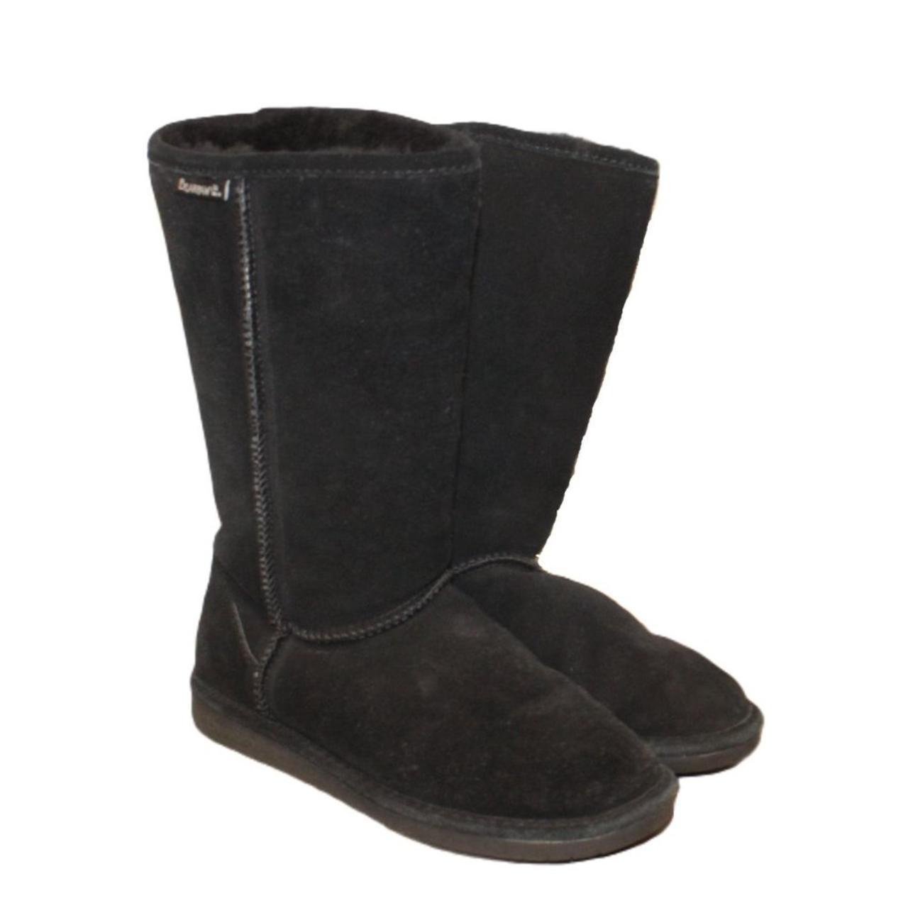 Suede Bearpaw Emma Black Bearpaw Emma Tall Boots Winter Black Sz