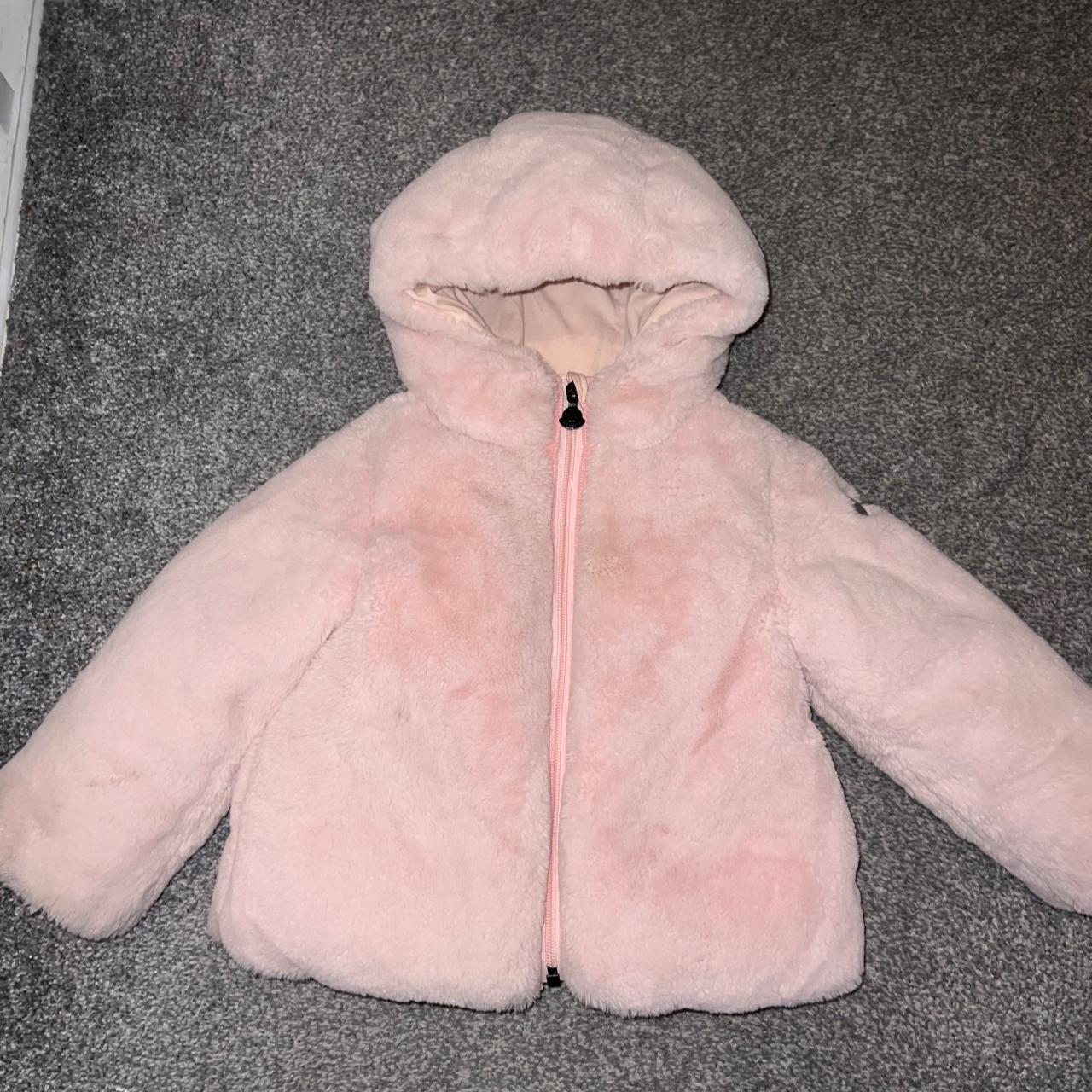 Moncler baby girl fur coat, Age 2 years perfect... - Depop