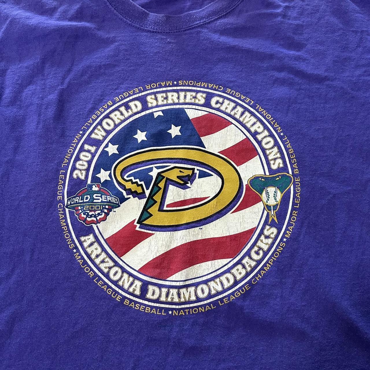 Vintage Arizona Diamondbacks Shirt 2001 World Series - Depop