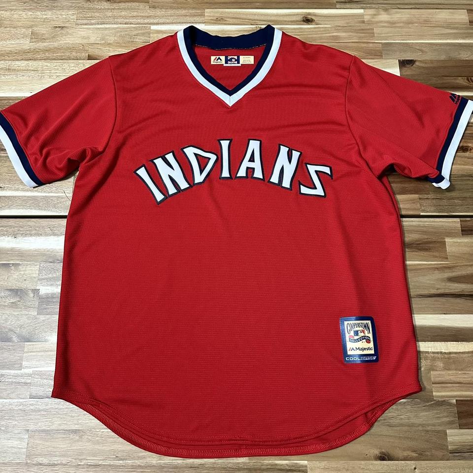 Mitchell & Ness Cleveland Indians Jersey. Ultra - Depop