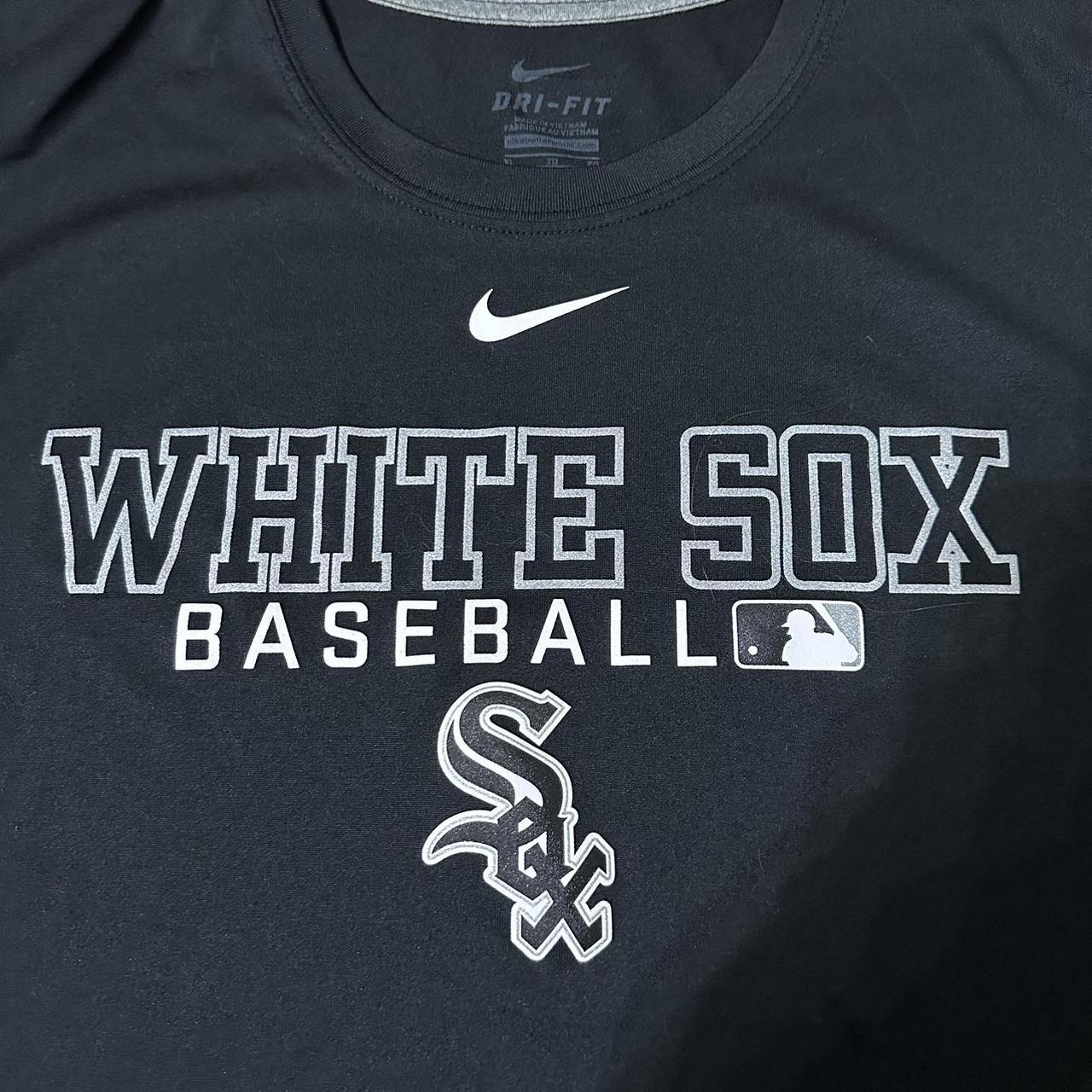 Nike White Sox Hoodie Large #nike #sox #chicago - Depop