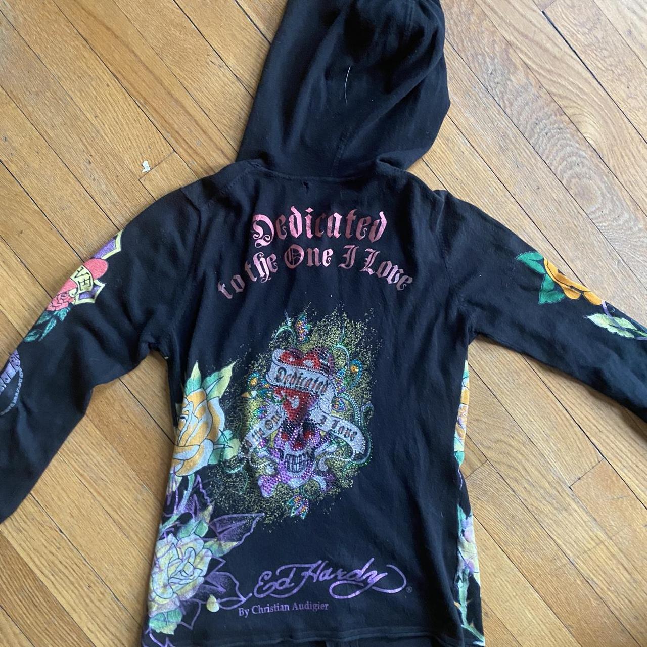 Ed Hardy Women's Sweatshirt | Depop