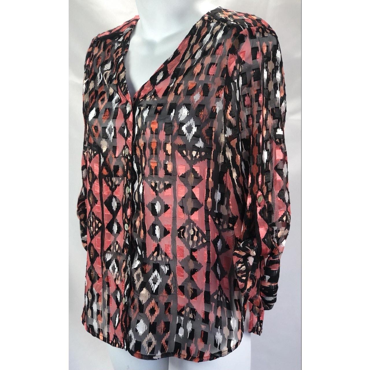 Ruby Rd. Women's Blouse - Black/Orange - 4 – Ruby… - image 3