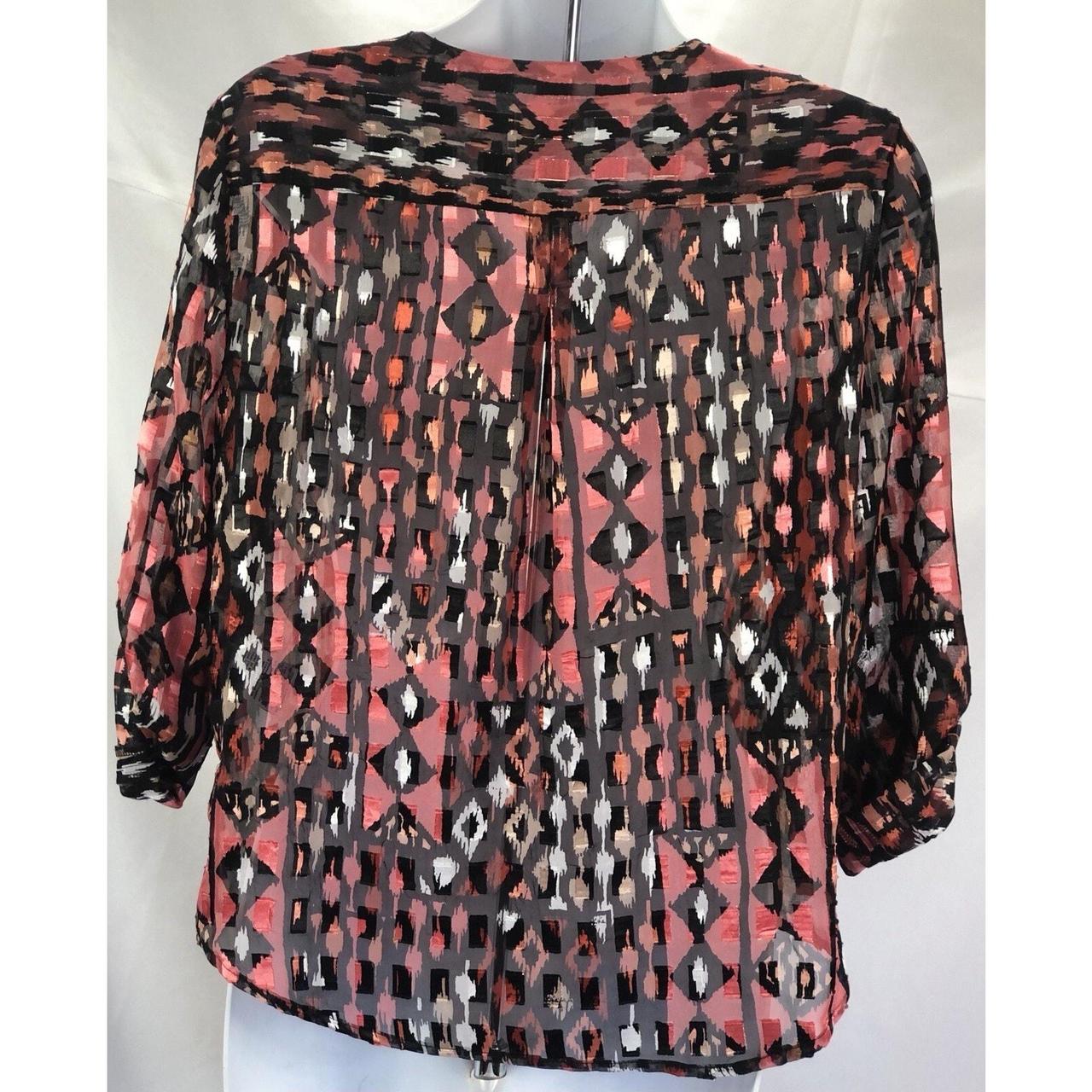 Ruby Rd. Women's Blouse - Black/Orange - 4 – Ruby… - image 4