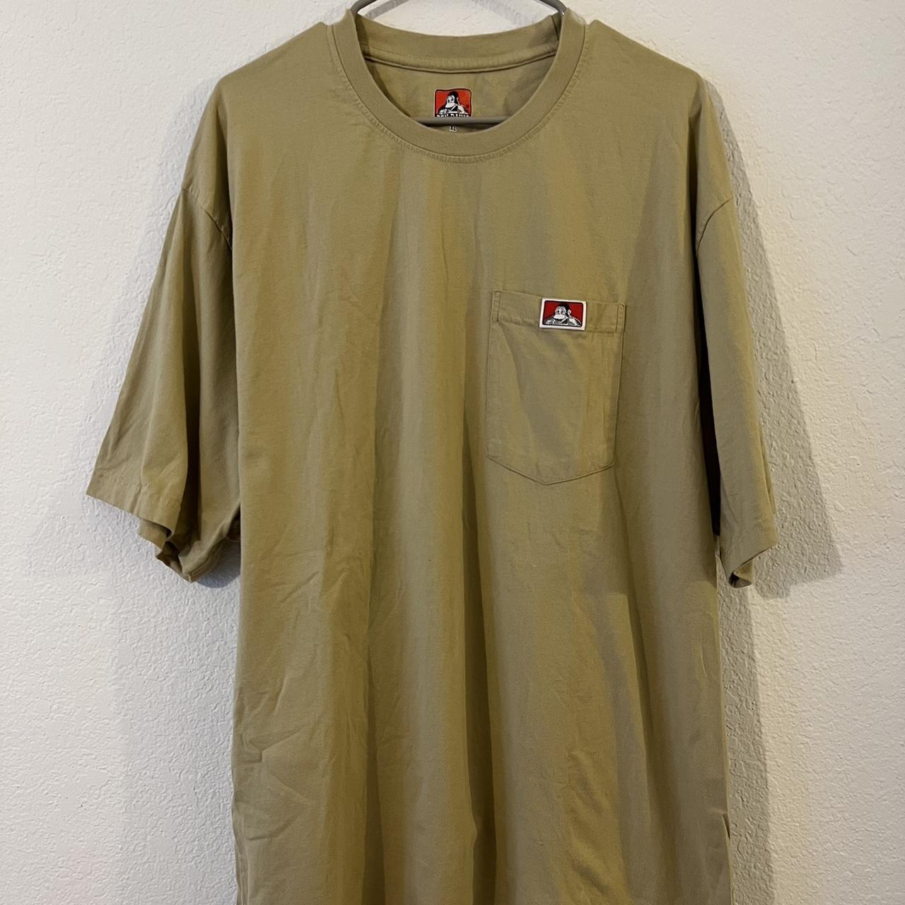 Ben Davis Men's Khaki T-shirt | Depop