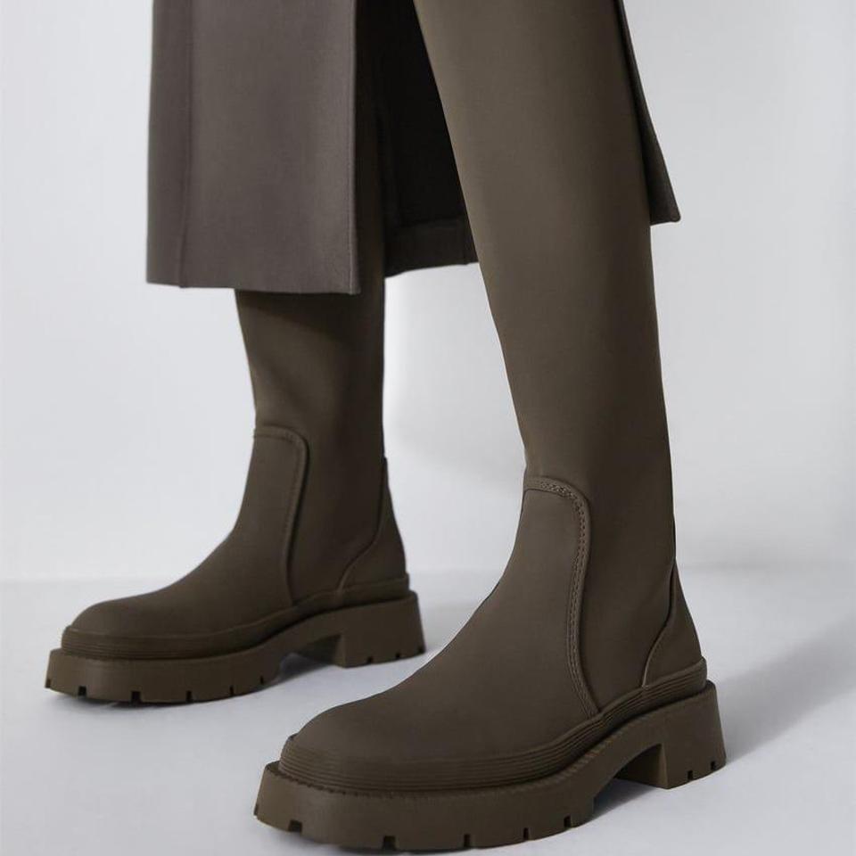 Zara rubber outlet boots